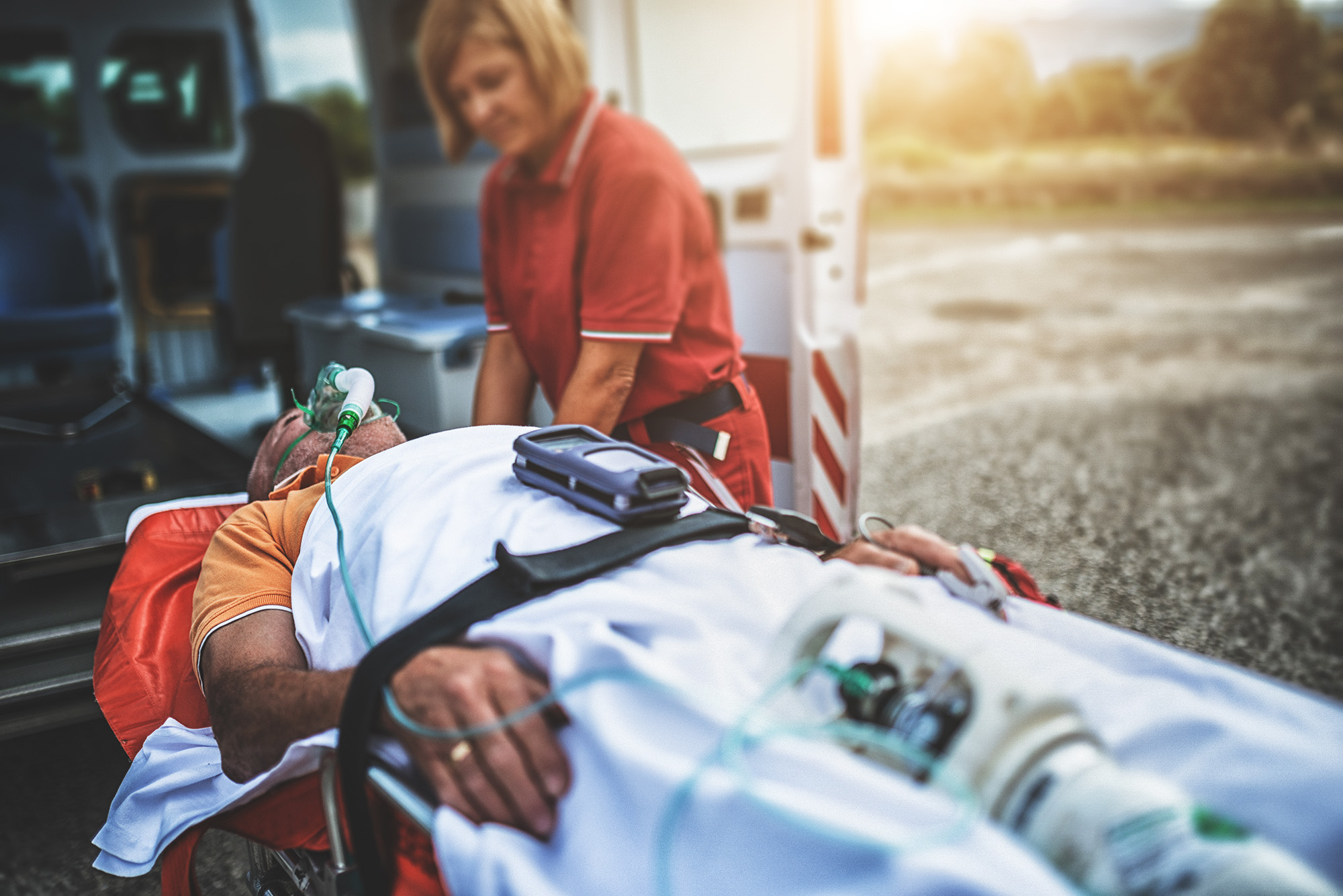 rescue team with the ambulance Mountain Law Corporation Services Personal Injury ICBC Law